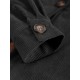 Fleece Lined Corduroy Pockets Cargo Shacket